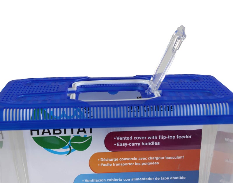 Penn Plax Penn-Plax Small World Habitat â€“ Portable Clear and Transparent Plastic Tank â€“ Excellent for Small Critters and Creatures â€“ Easy to Clean & Handle â€“ 2.2 Gallon, Assorted - Image 4